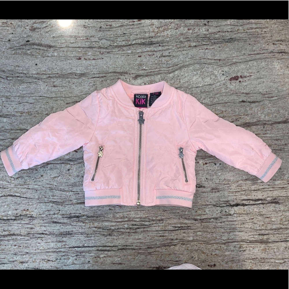Light pink baby jacket